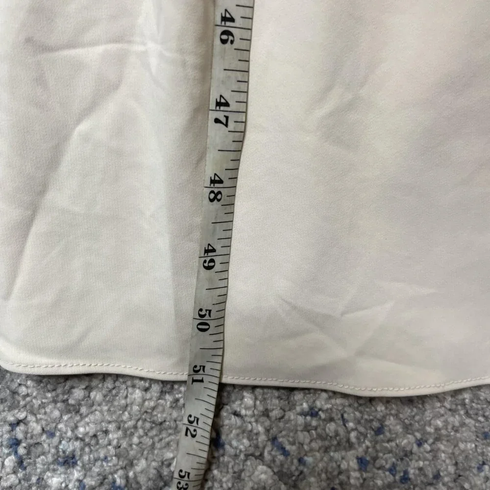 Nymph‎ Dress Womens Small Cream Sleeveless Maxi Cowl Neck Formal Slip Korea 2023 - Picture 3 of 12